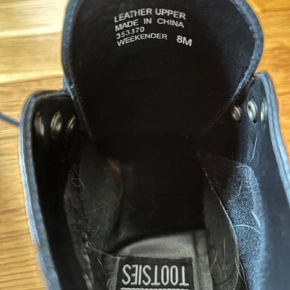 Vintage ‘90s Mootsies Tootsies Black Leather Lace-Up Ankle Boots - Picture 4 of 5